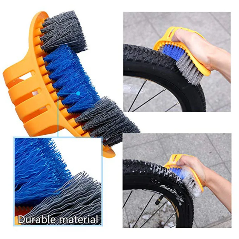 6pcs Precision Bicycle Cleaning Brush Tool Suitable for Mountain Road City Hybrid BMX Bike and Folding | Спорт и развлечения