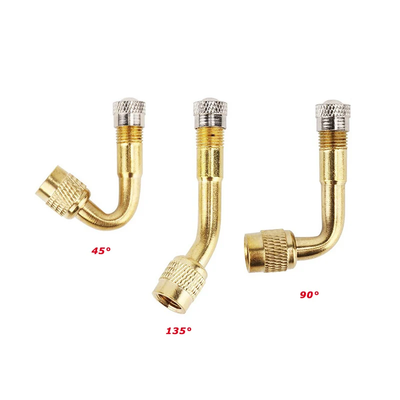 Латунный Удлинительный клапан для пневматических шин 45/90/135 градусов|Клапан| |