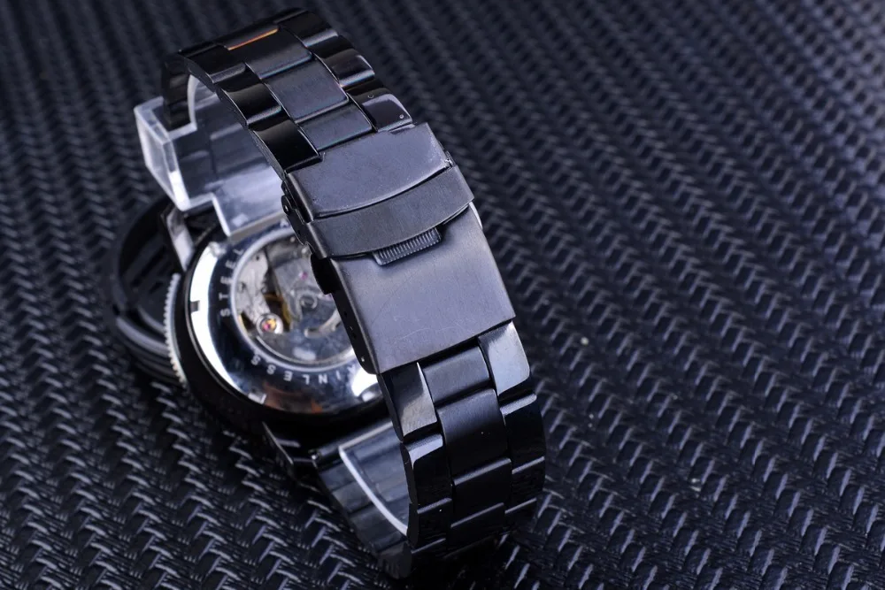 Механические наручные часы мужские деньги время отдыха шесть стальных игл