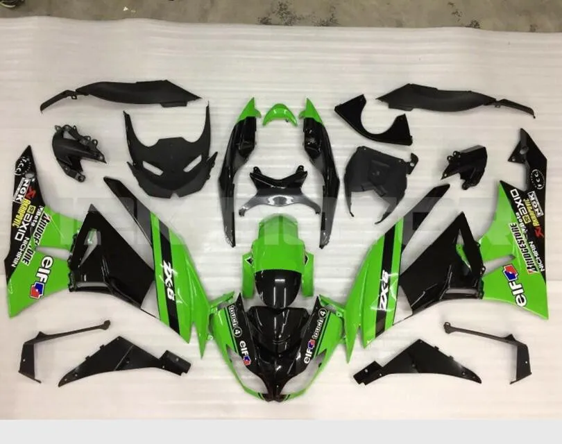 

New ABS Whole Fairings Kit Fit for kawasaki Ninja ZX6R 636 2009 2010 2011 2012 6R 09 10 11 12 ZX-6R Bodywork set Hot sales