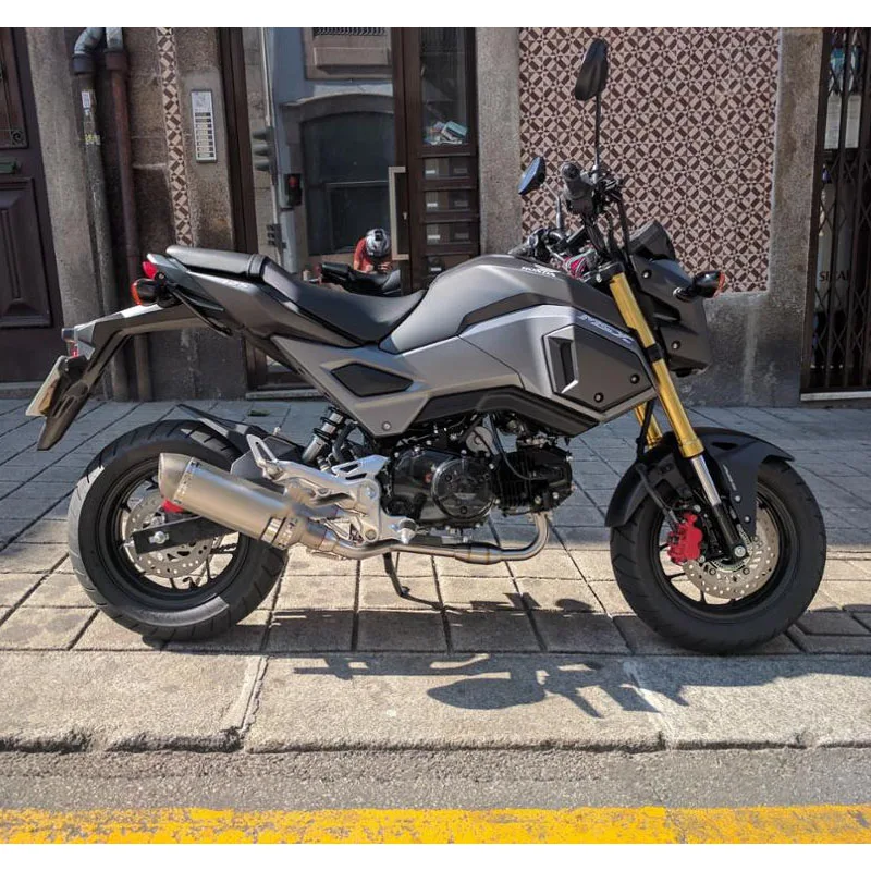 

Slip On For HONDA Grom MSX 125 MSX125 MSX125SF M3 Motorcycle Full Exhaust System Escape Modifid Front Mid Link Pipe Muffler