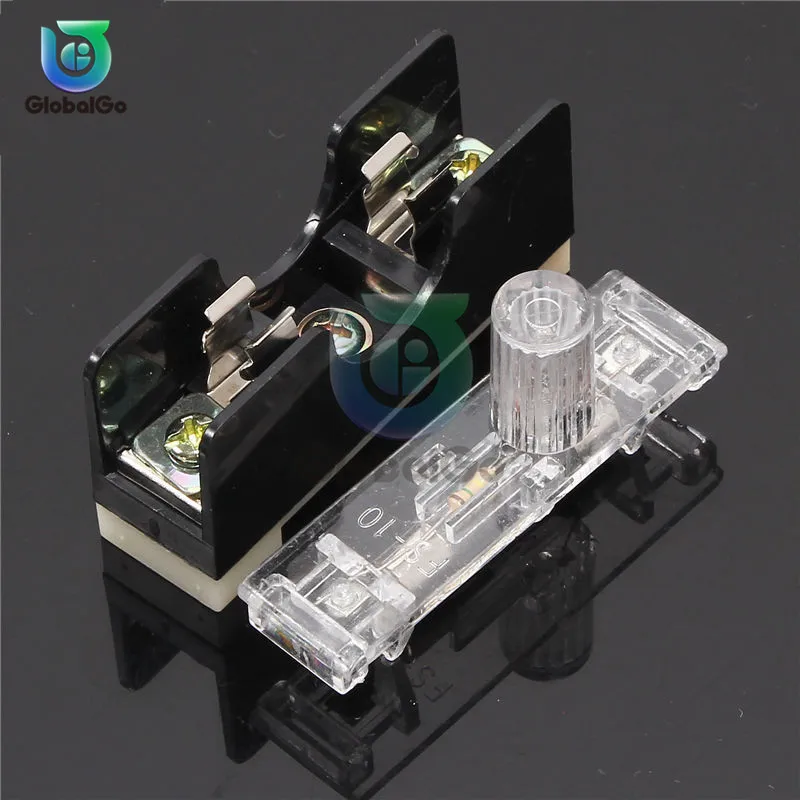 FS10110A предохранитель с индикатором света на din-рейке предохранитель 6*30 мм