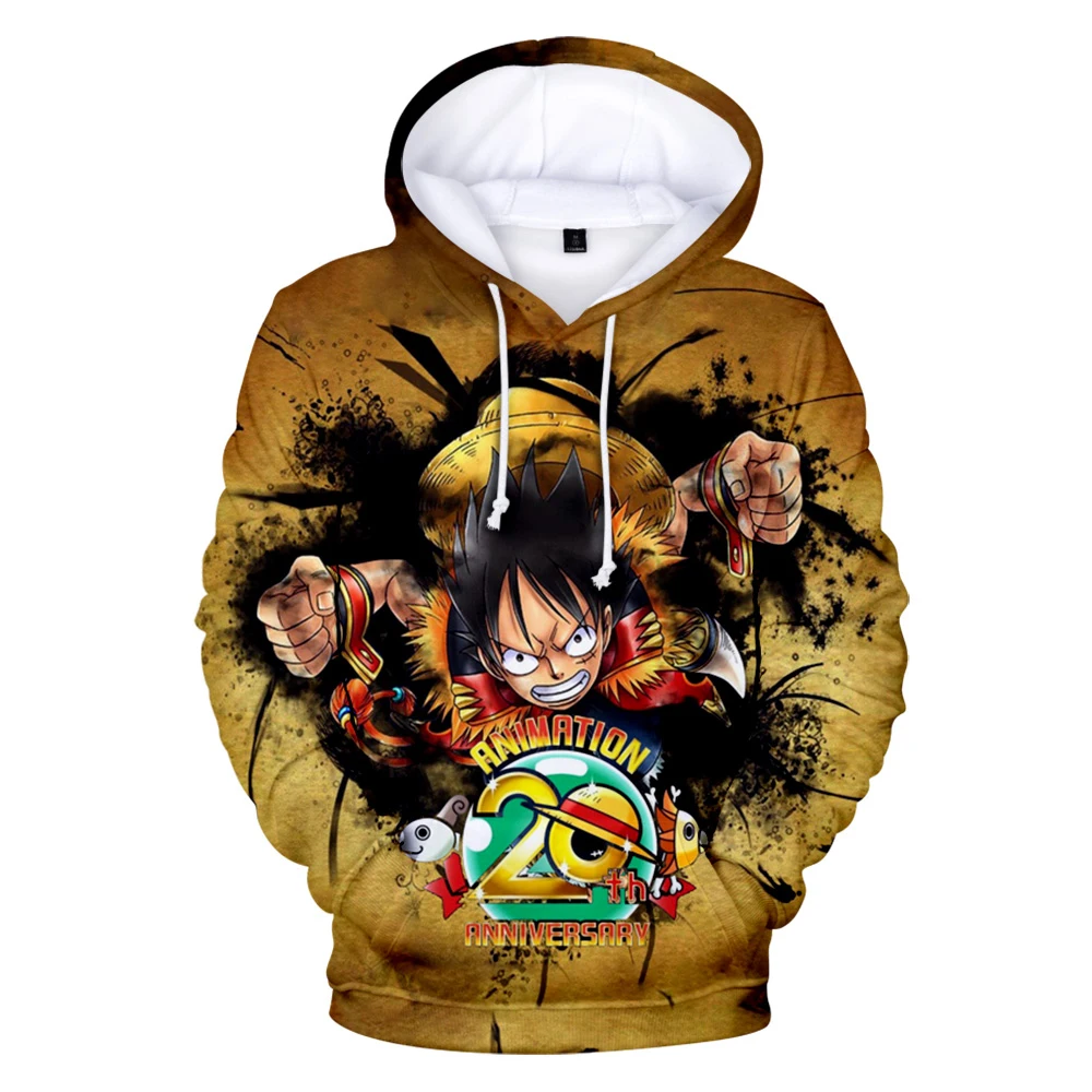 3D принт аниме цельные толстовки Обезьяна D. Luffy/толстовка с длинными рукавами