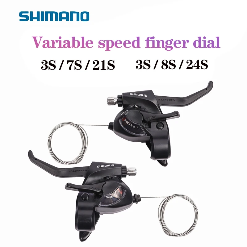 Велосипедный рычаг переключения передач SHIMANO ST-EF41 MTB 3x7S 3*8S подходит для горных велосипедов - изображение