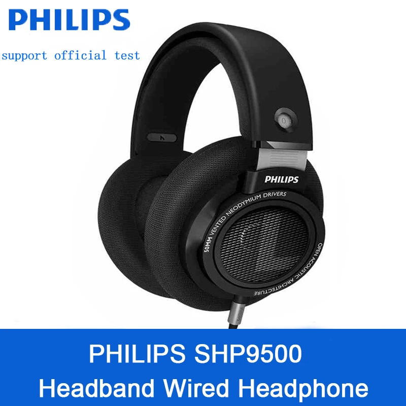 Оригинальная Проводная гарнитура Philips SHP9500 с высококачественным звуком и