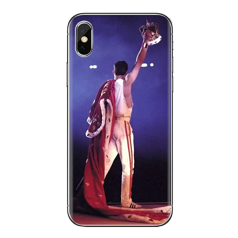 Фредди Меркури Queen браслет для samsung Galaxy S3 S4 S5 мини S6 S7 край S8 S9 S10 Plus Note 3 4 5 8 9 мягкий