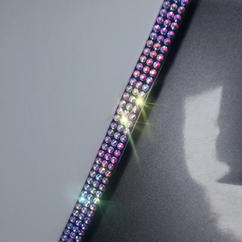 Защитная лента для края двери автомобиля 4 шт. цветные стразы кристаллы защита от