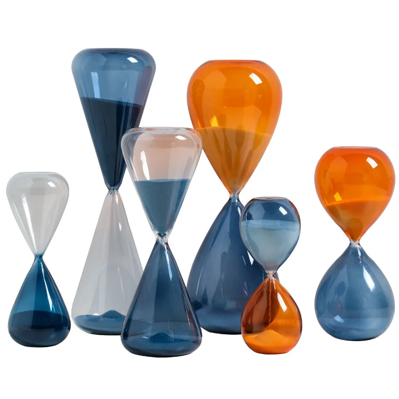 

5/15/30/60 Minutes Transparent Glass Sand Hourglass Creative Sandglass Timer Clock Countdown Timing Valentine's Day Gifts
