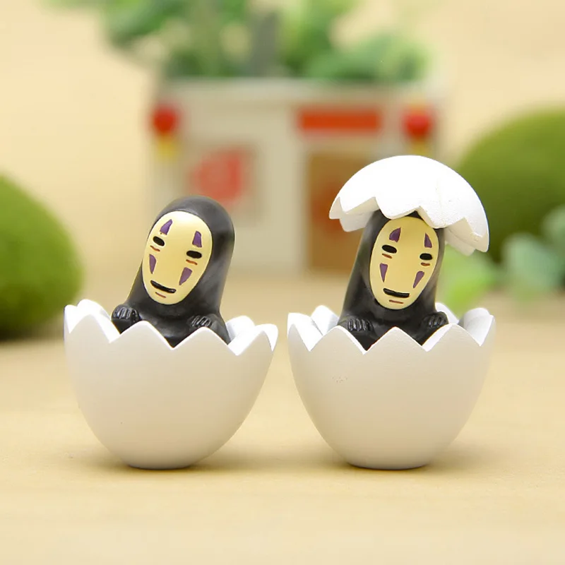 

Cartoon Cute Egg Shell No Face Man Dolls Small Statue Car Figurine Crafts Garden Mini Figure Ornament DIY Miniatures Model Toys