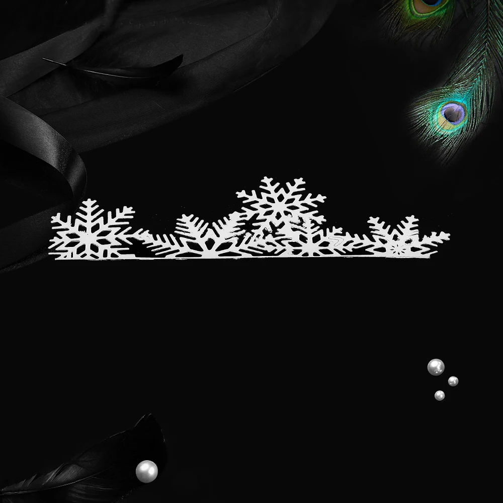 Металлические Вырубные штампы в виде снежинок 3D искусство рельефное тиснение