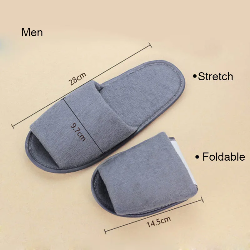 1 пара складные Нескользящие шлепанцы для дома гостиницы | Обувь