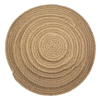 hemp rope meal mat jute meal mat thickened anti scalding heat insulation mat flax tea mat cup mat plate mat pot mat