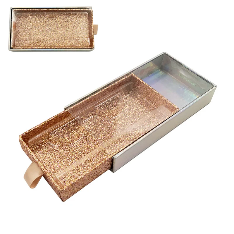 

Lash Boxes Wholesale False Eyelash Packaging Box Eyelashes Package Empty Lashes Box With Tray Custom Makeup Drawer Lashes Cases
