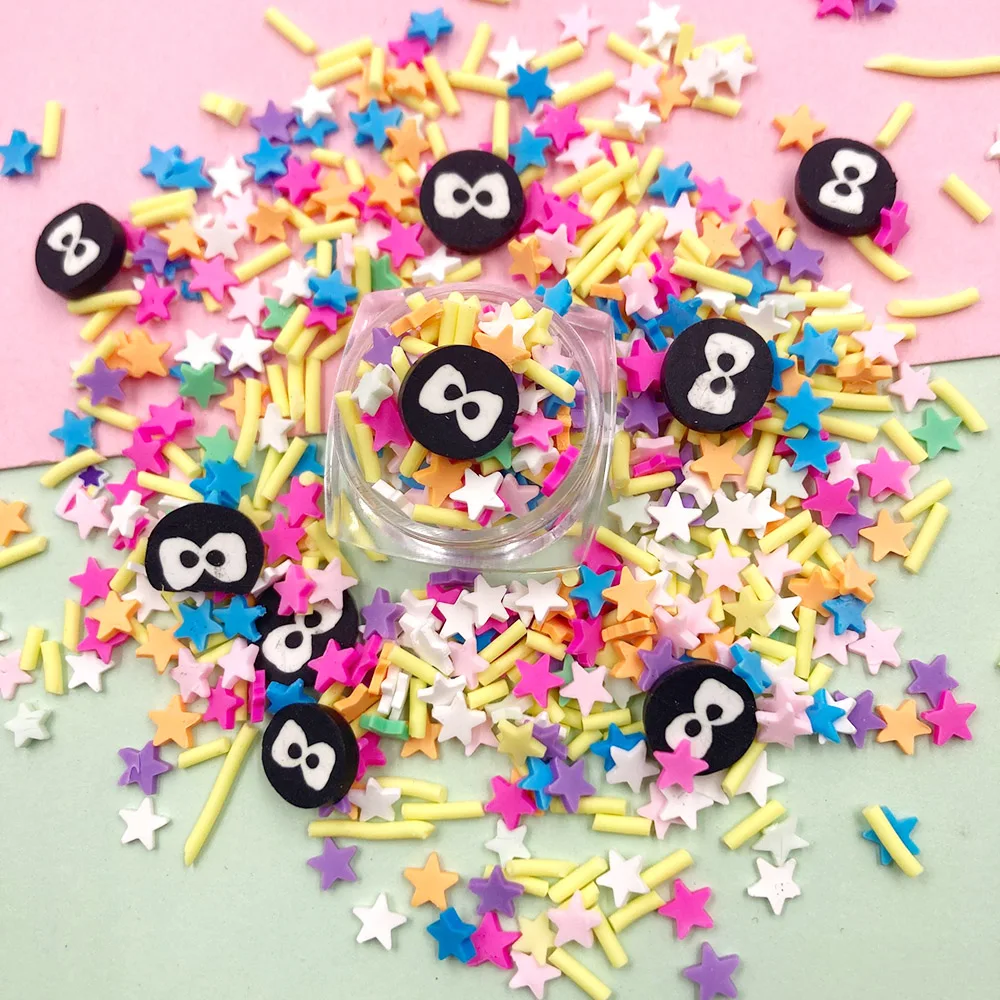 

50 г Смешанные 3D Мультяшные Ломтики Полимерная глина полимерные Ломтики для рукоделия самодельные наклейки для дизайна ногтей Скрапбукинг ...