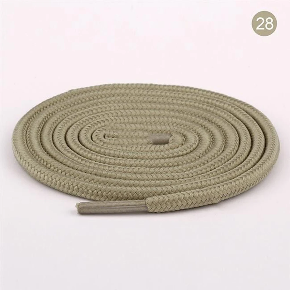 100cm/150cm Long of Round Shoelaces Shoe Strings Shoe Laces Cord Ropes for Boots Sneakers Unisex Rope Multi Color Waxed