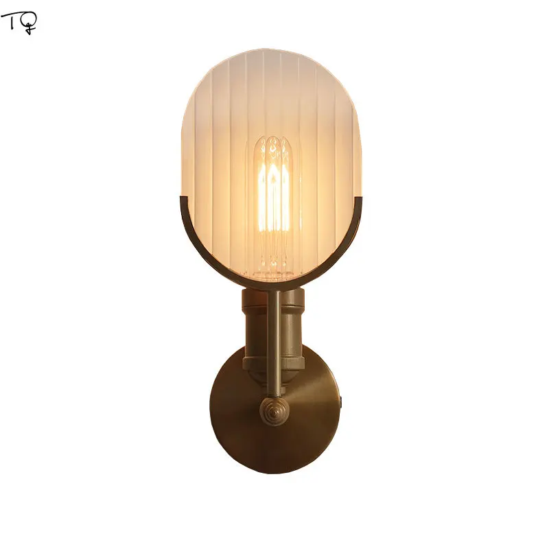 

American Retro Industrial Corridor Bedside Wall Lamp Luxury Vintage Car Wall Sconces Stairs Living Room Decoration Dining Room
