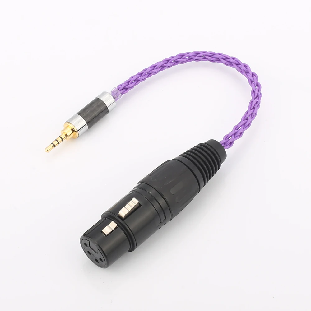 

Audiocrast HIFI 2.5mm TRRS Balanced Male to 4-Pin XLR Balanced Female Audio Adapter Cable For AK240 AK380 AK320 DP-X1