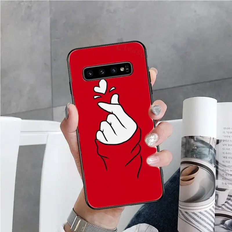 

Animal Red Fundas fashion Phone Case For Samsung S6 S7 edge S8 S9 S10 e plus A10 A50 A70 note8 J7 2017