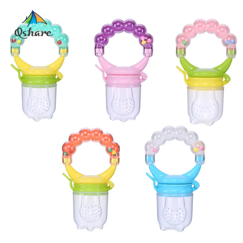 

Qshare Baby Nimbler Pacifier Clip Fruit Infant Food Nibbler Holder Nipples Silicone Soother Nipple Feeding Teat Pacifier Bottles