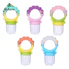 Держатель для соски Qshare, силиконовая соска-пустышка с зажимом для фруктов, бутылочки для кормления