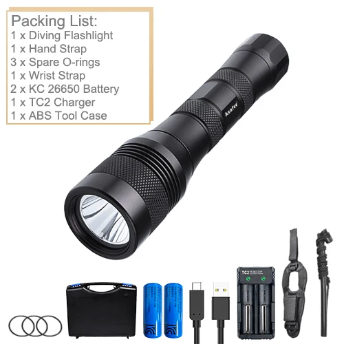 

Asafee DIV01 Подводный фонарь 1200lm