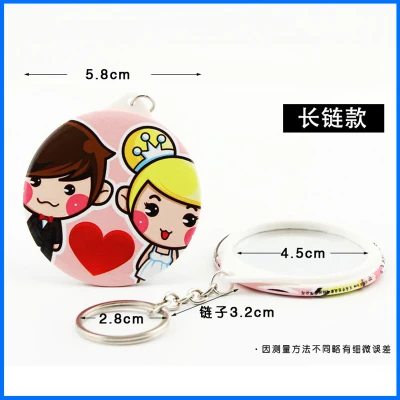 

DIY personalized 58MM mirror key chain chest badge makeup mirror tinplate badge 100 sets