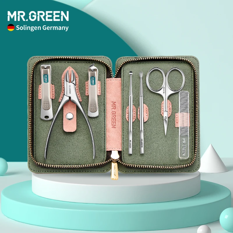 Набор ножниц MR.GREEN для маникюра и педикюра из нержавеющей стали 7 шт. | Красота