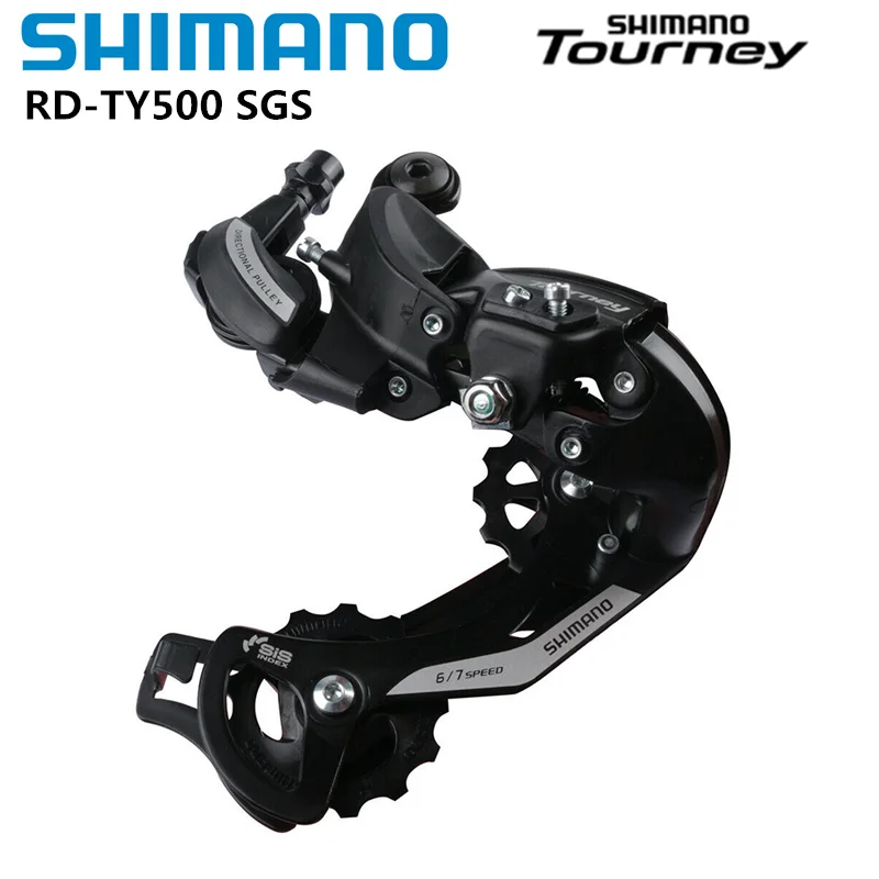 Фото Переключатель передач SHIMANO TOURNEY TY500 длинный задний переключатель SGS 6 7 скоростей