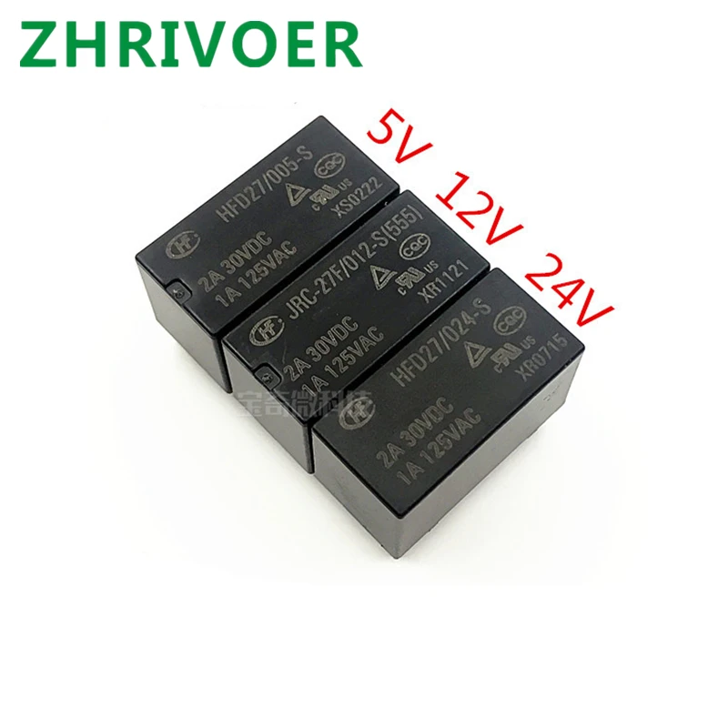 5 шт./лот реле JRC 27F HFD27 005 S 012 024 4078 8PIN 2A|Реле| |