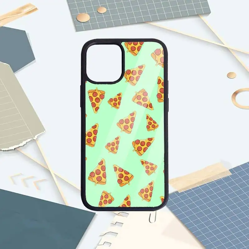 

Pizza French fries Doughnut food Phone Cases PC for iPhone 11 12 pro XS MAX 8 7 6 6S Plus X 5S SE 2020 XR Luxury brand shell