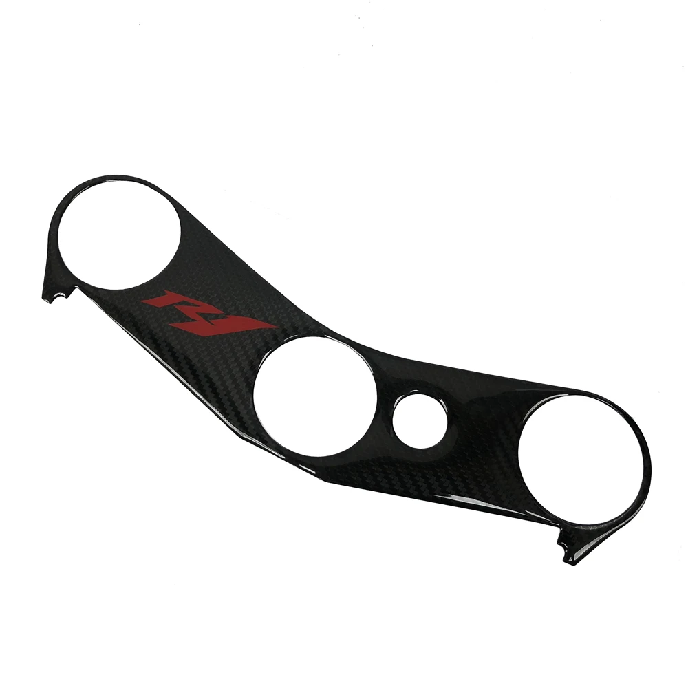 Мотоцикл углеродного волокна Топ тройной зажим хомут наклейка консоль рулевой