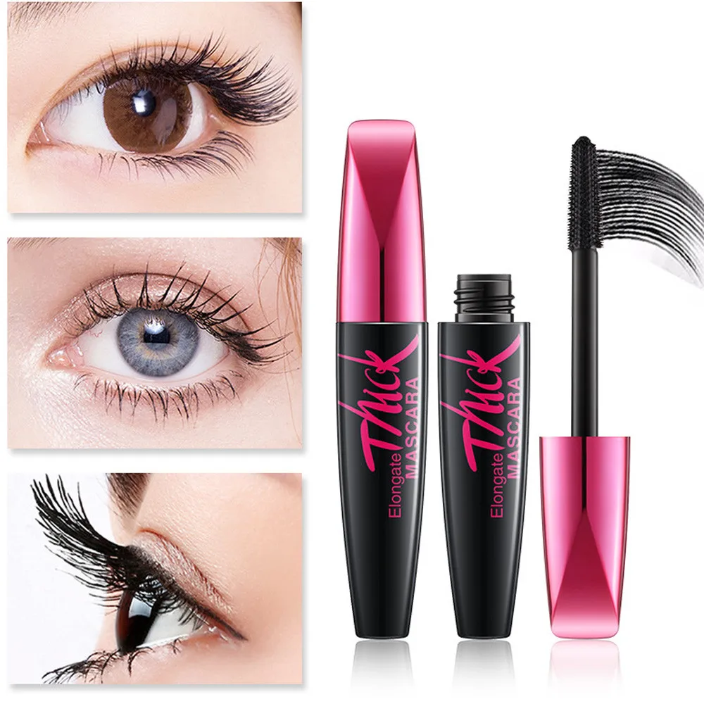 Тушь для ресниц Черная водостойкая длинная модная тушь с 3D волокнами завивкой