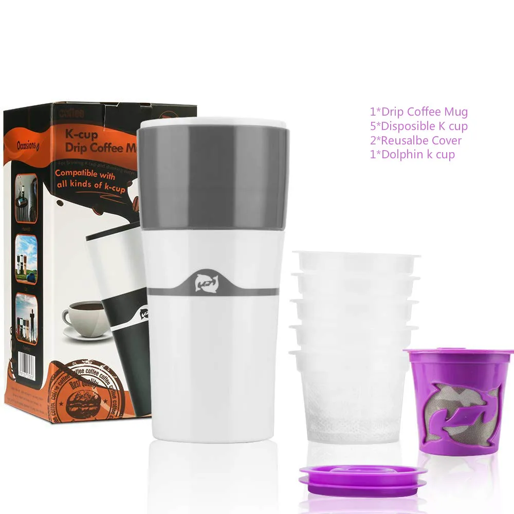 Портативная кружка для путешествий на открытом воздухе 400 мл капельная Кофеварка