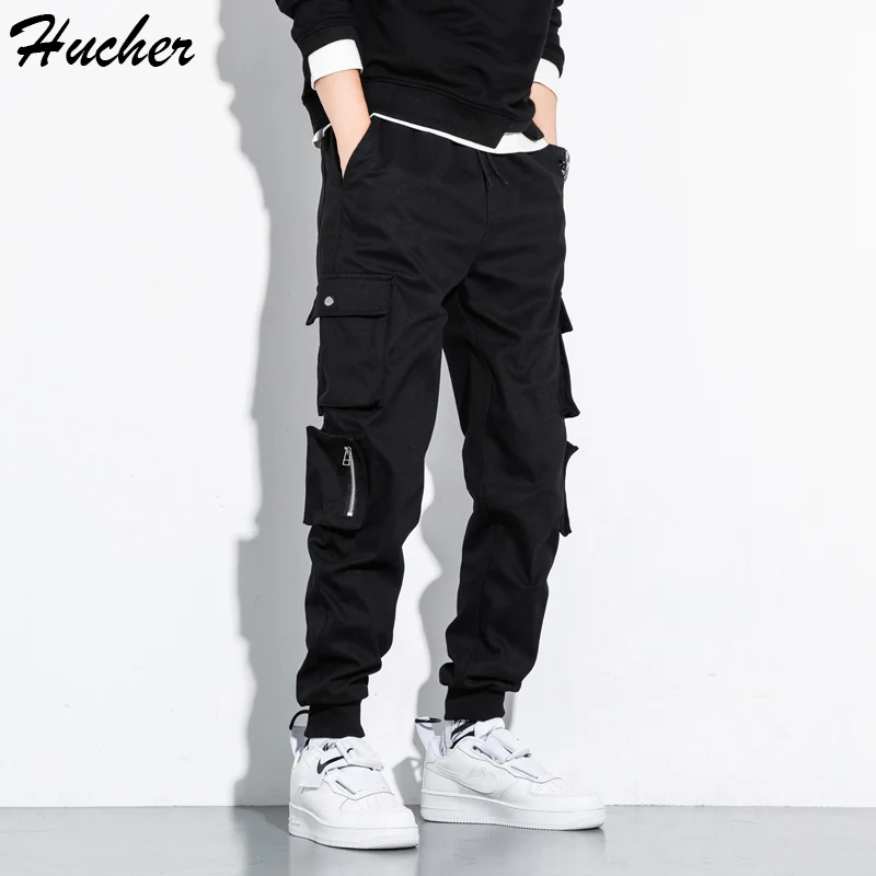 

Huncher Mens Cargo Pants Men 2022 Side Pockets Joggers Tactical Military Trousers Streetwear Black Pants Men Plus Size 8XL