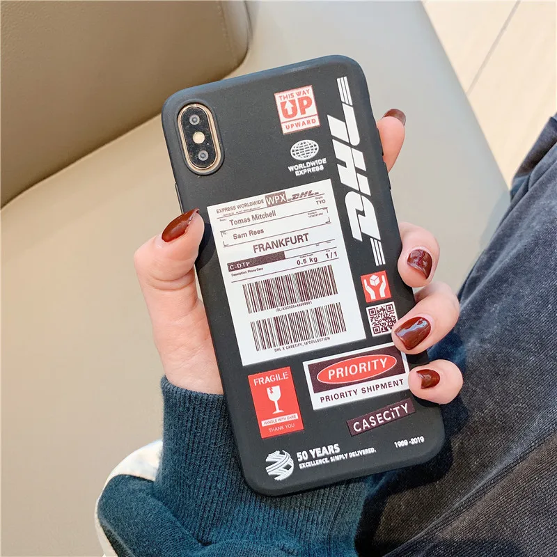 Экспресс пара DHL чехол для телефона с рисунком iPhone 12 mini 11 Pro Max X XS XR 8 7 6 Plus SE 2020