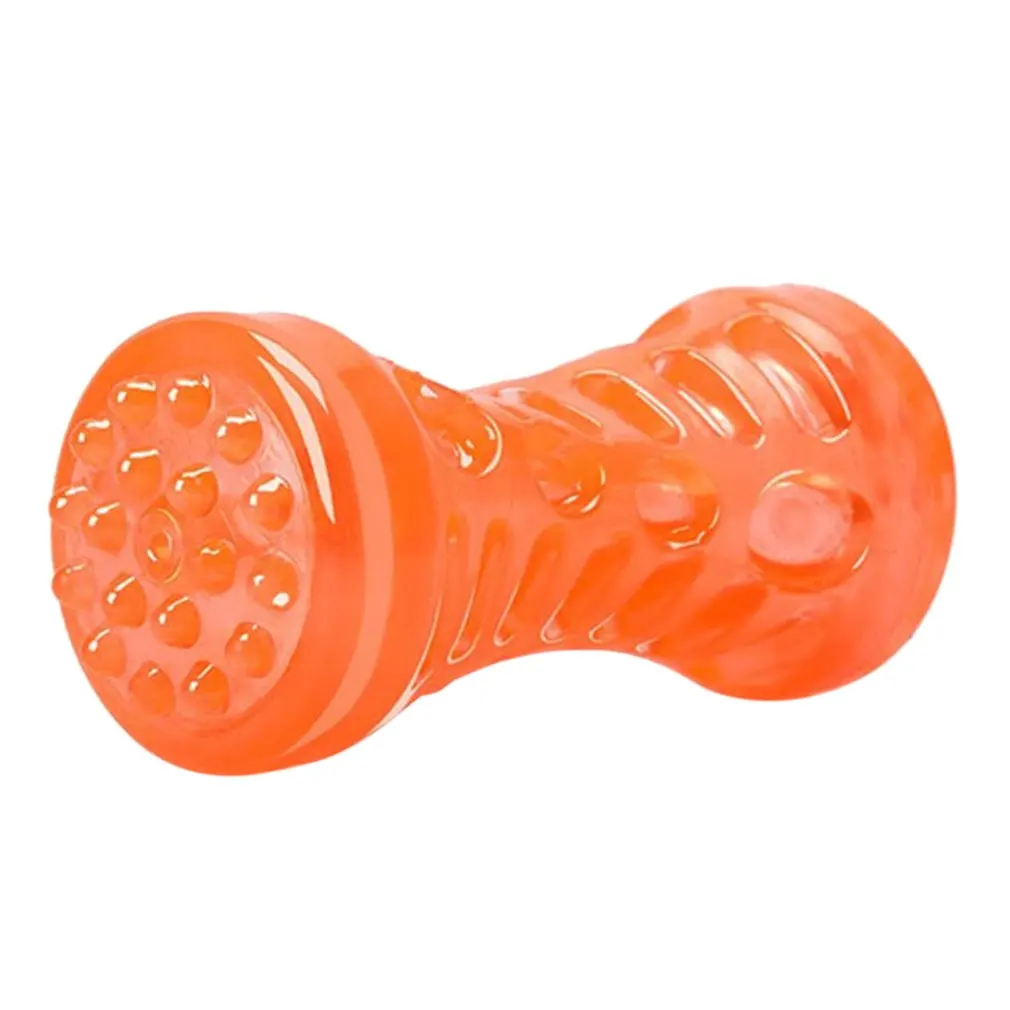 

TPR Dog Chew Toy Molar Stick Squeaky Bone Sounding Bite-Resistant Pet Teeth Cleaning Toothbrush Puppy Chewing Training Toys