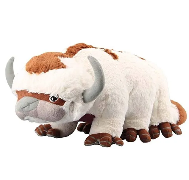 55cm Животные куклы игрушки для детей подарок на день рождения Рождественские подарки аниме корова Аватар Легенда Об Аанге Appa плюшевые 45/55 см - Цвет: 55cm