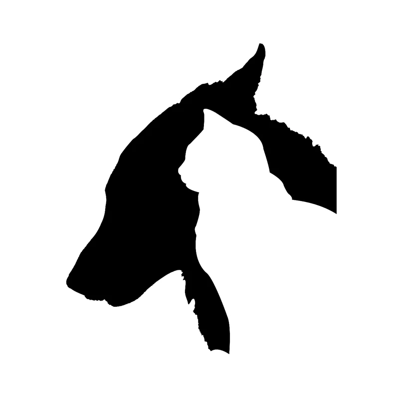 Наклейки на автомобиль с изображением кота и собаки BLKUOPAR солнцезащитные