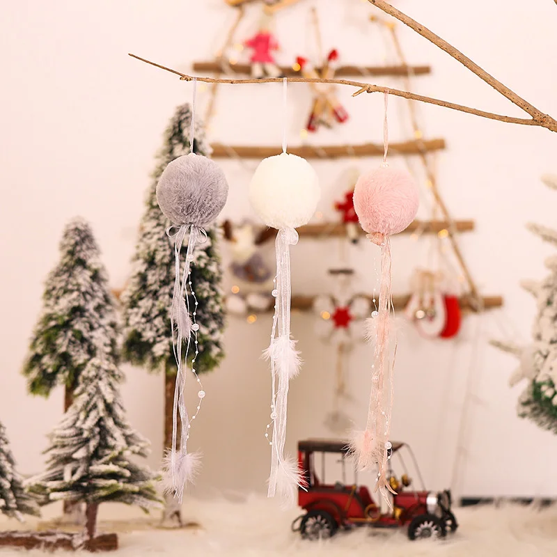 

Рождественский плюшевый мячик-подвеска, милый мини Снеговик, подвесная кукольная подвеска с помпоном, вечерние украшения для дома, Новинка