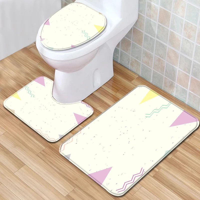 Набор ковриков для ванной из микрофибры Zeegle крышка коврика и туалета