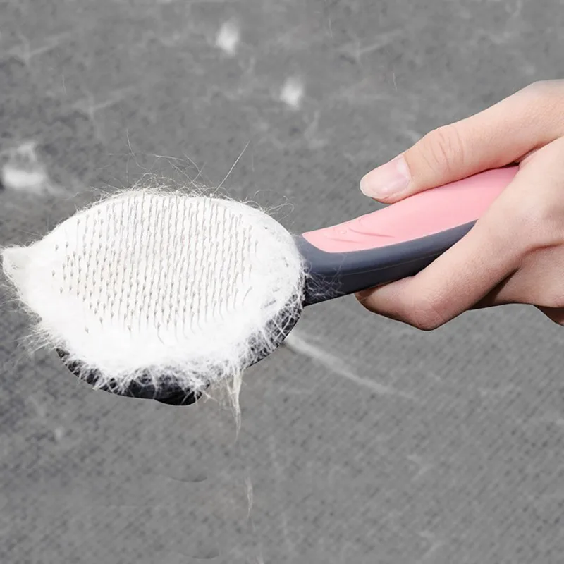 Расческа для груминга домашних животных стальная на пуговицах кошек и собак