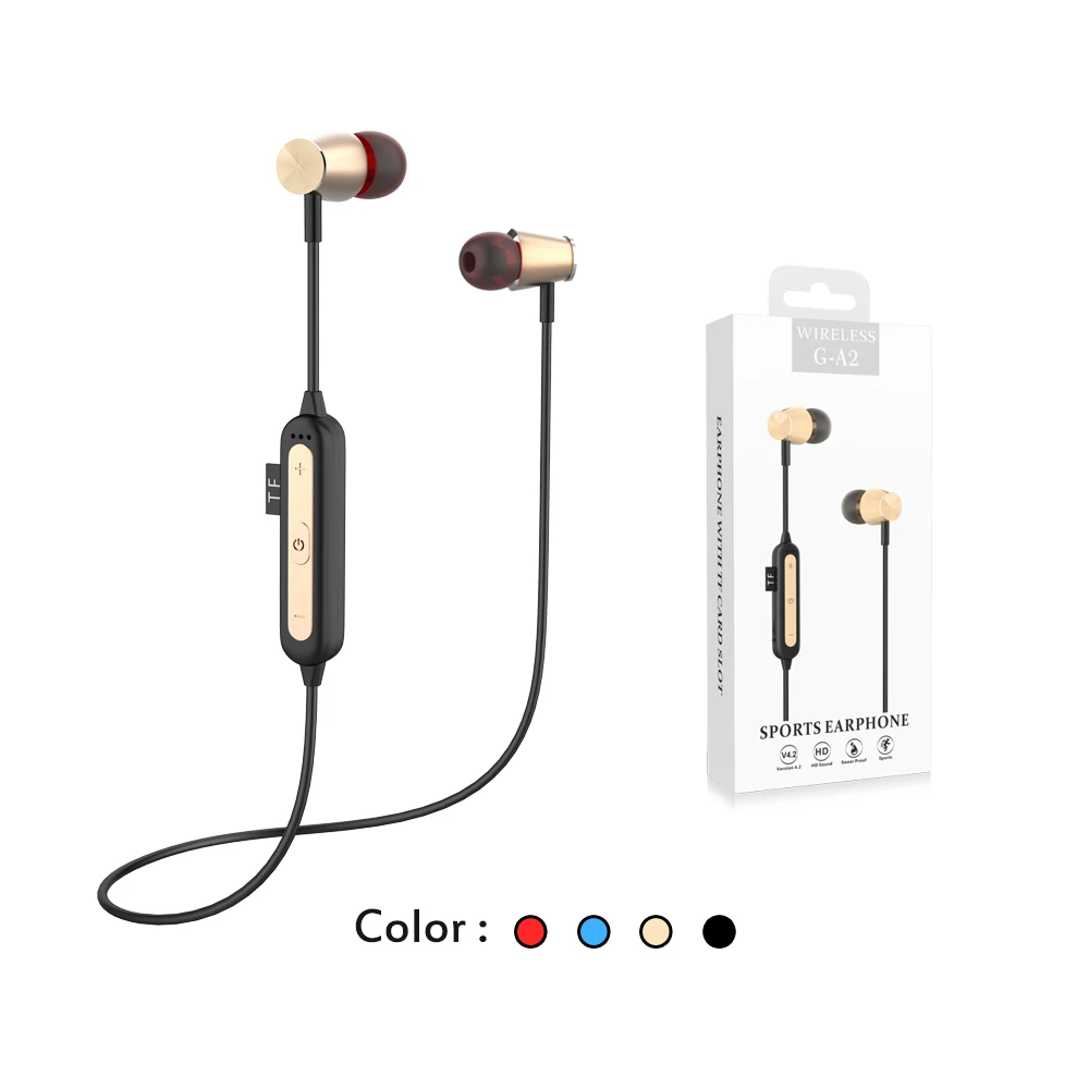 Новое поступление bluetooths BT5.0 шейный G-A1 наушники для внутриушных беспроводных