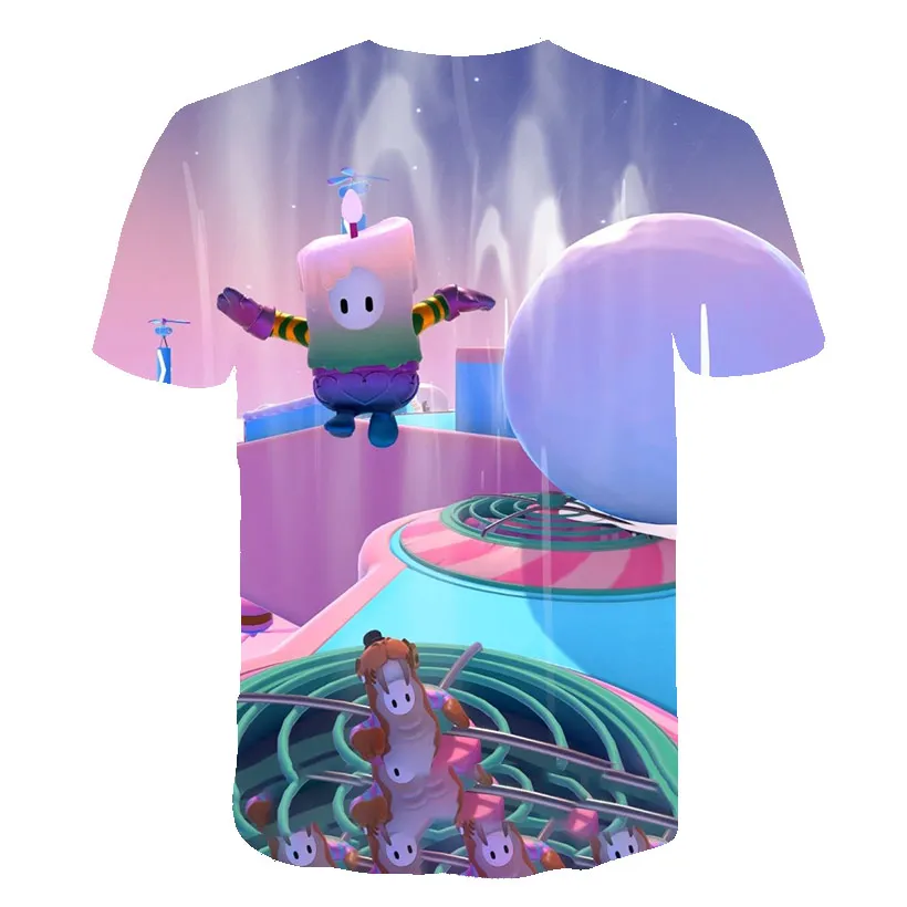 

3D Printing Cartoon t shirt for Girls Casual T-shirt Kids Game Pattern Tshirt Sports T-Shirts Children Clothing 2021 Cool Tops