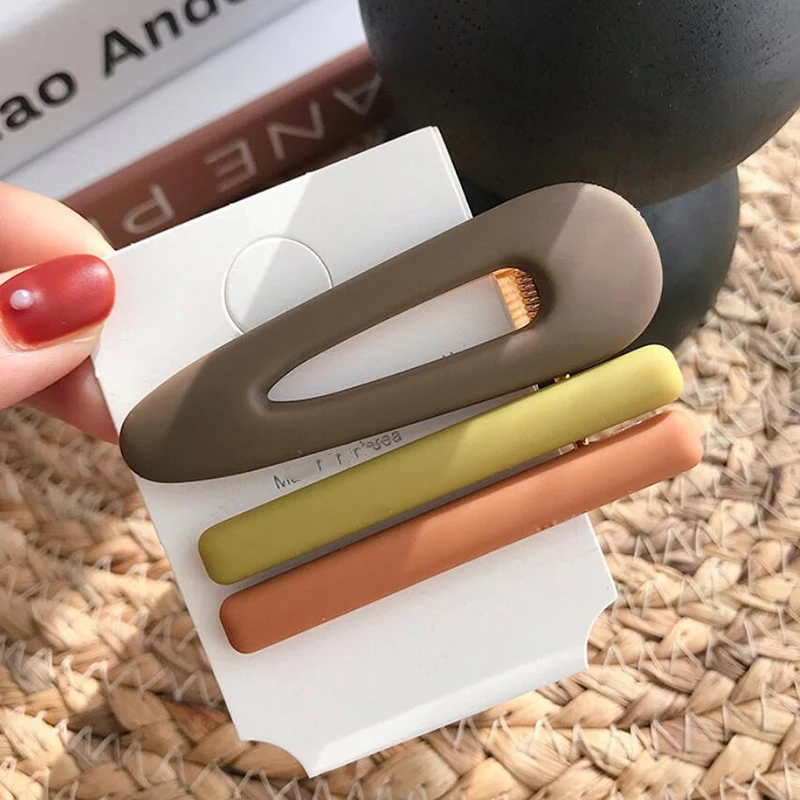 

Korean Vintage Hollow Waterdrop Barrettes Sets For Women Girls Fashion Hair Accessories Hairpins Hairgrips Hair Clip 3Pcs/Set