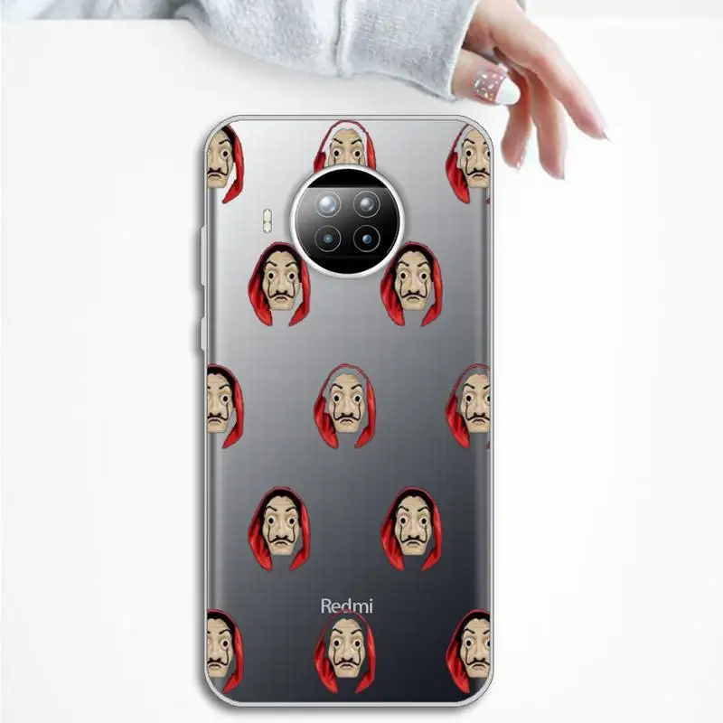 

Spain TV Money Heist House Paper Phone Case Transparent for Xiaomi mi Redmi note 10 t 8 9 pro lite 11 Samsung S 8 9 10 20