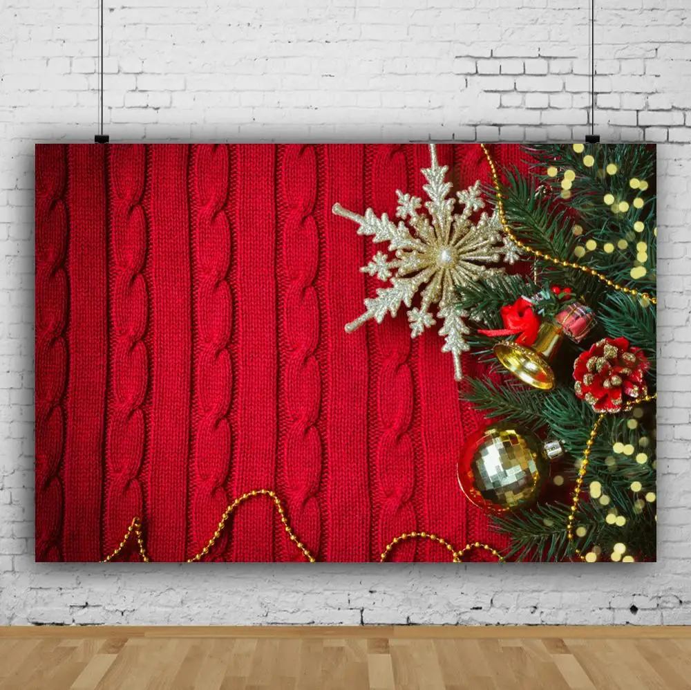 Yeele Christmas Winter Snowflake Tree Red Sweater Baby Kid Photography Backgrounds Photographic Backdrops For Photo Studio | Электроника