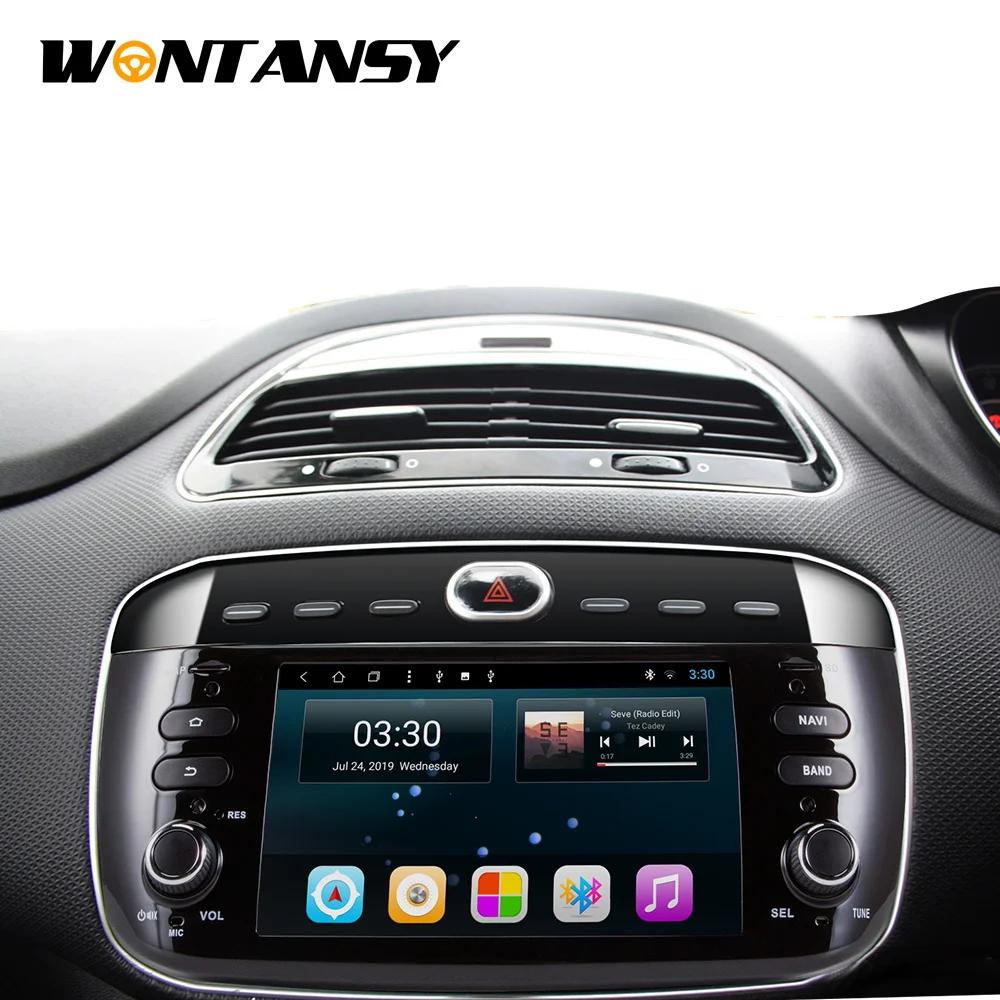 Wontansy android 9 0 автомобильный dvd для Fiat/Linea/Punto 2012 2013 2014 2015 мультимедийный плеер |