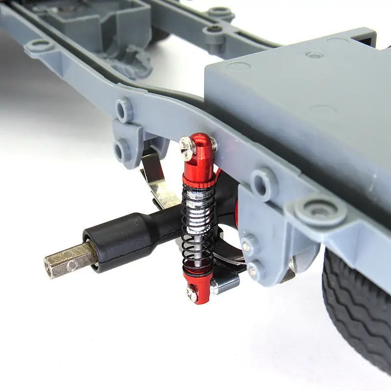 

for WPL D12 RC Truck Car Upgrades Parts Metal Rear Shock Absorber Damper with Mount Fixed Seat Accessories