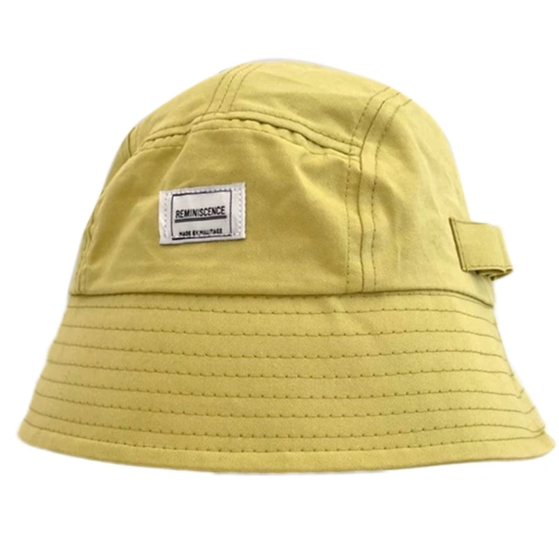 

Fisherman Hat Solid color Basin Hat Bucket Hats All-match Sunscreen Allmatch 35EF