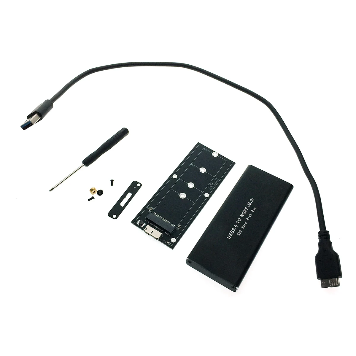 Внешний корпуc для M.2/NGFF/ SSD key B+M USB3.0|Адаптеры SSD| |